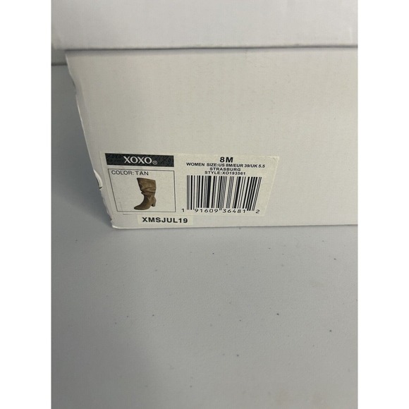 XOXO Women's Strasburg Slouch Boots Tan Size 8M New in Box - Picture 10 of 10